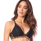 Bralette de Encaje Animal Print Negro