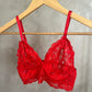 Bralette Lirio de Encaje 1001 Rojo