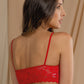 Bralette Lirio de Encaje 1001 Rojo